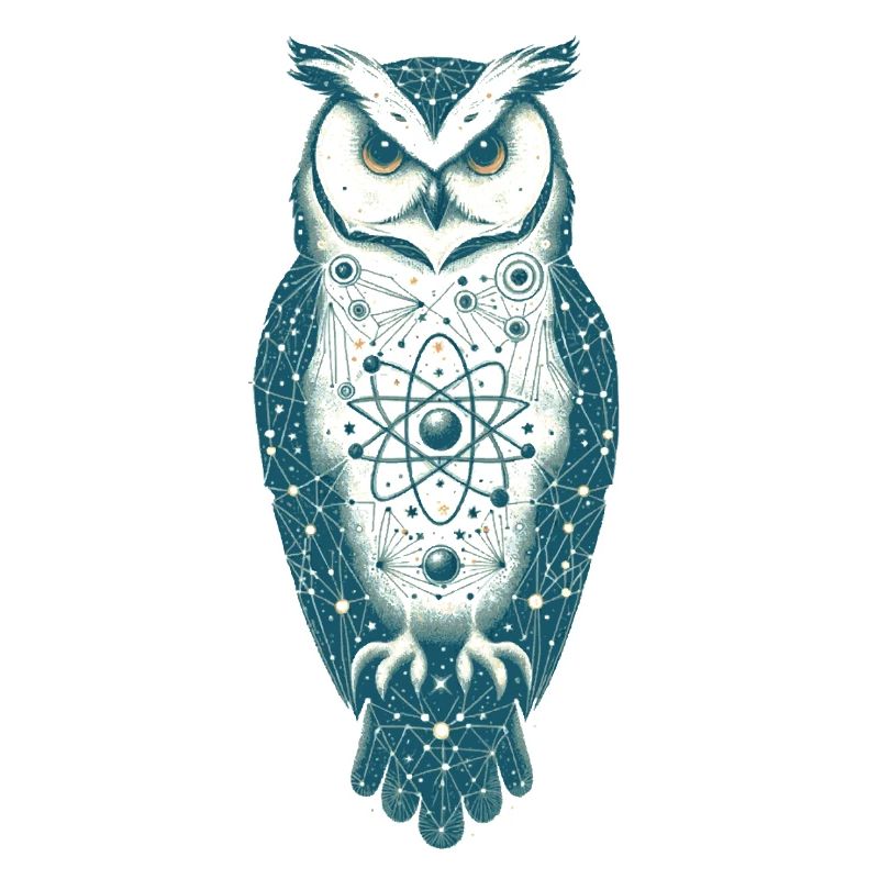 Hibou dans l’espace | L’univers dans la chouette