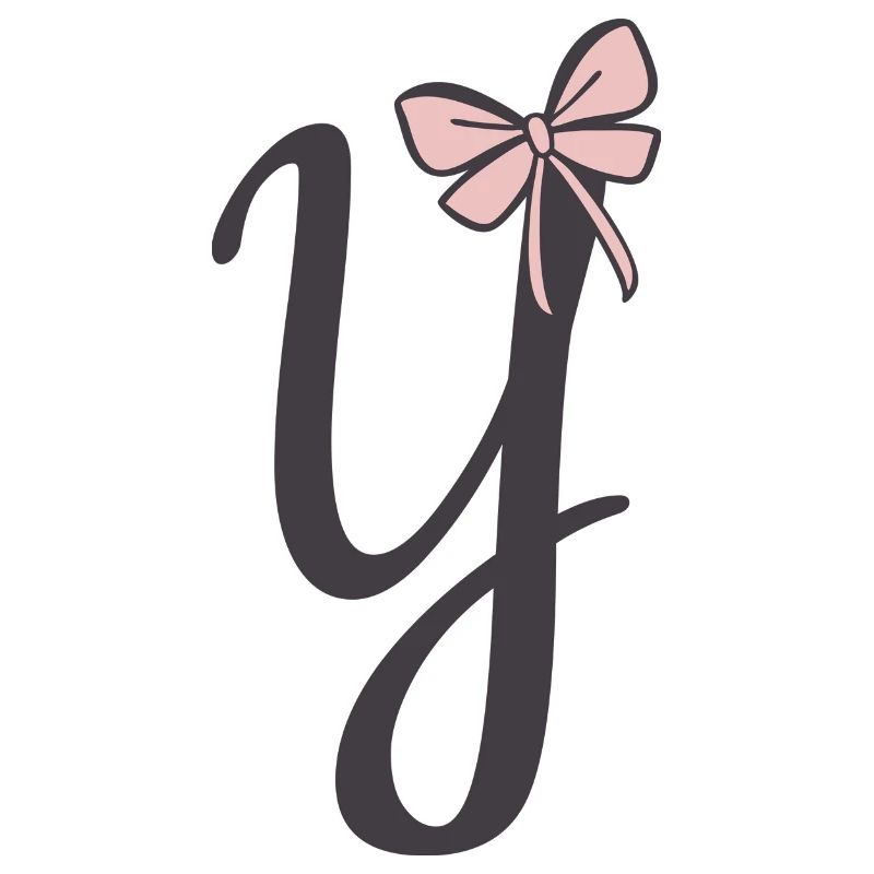 Initial Letter Y Ribbon