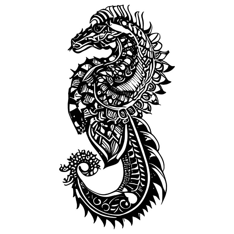 Tatouage Hippocampe