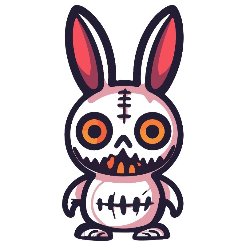 Bunny Halloween Comic Funny