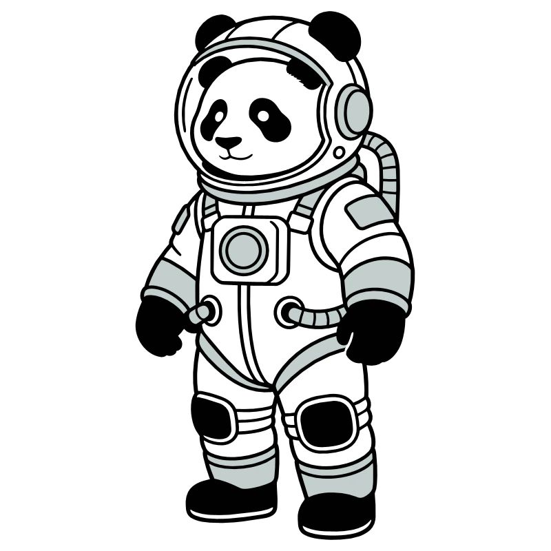 Combinaison spatiale panda bear