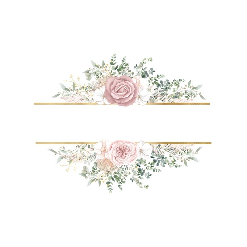 Modern Pastel Boho Floral customizable