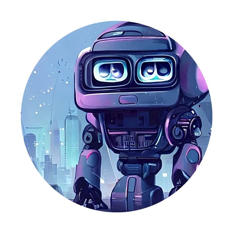 Robot viola al chiaro di luna