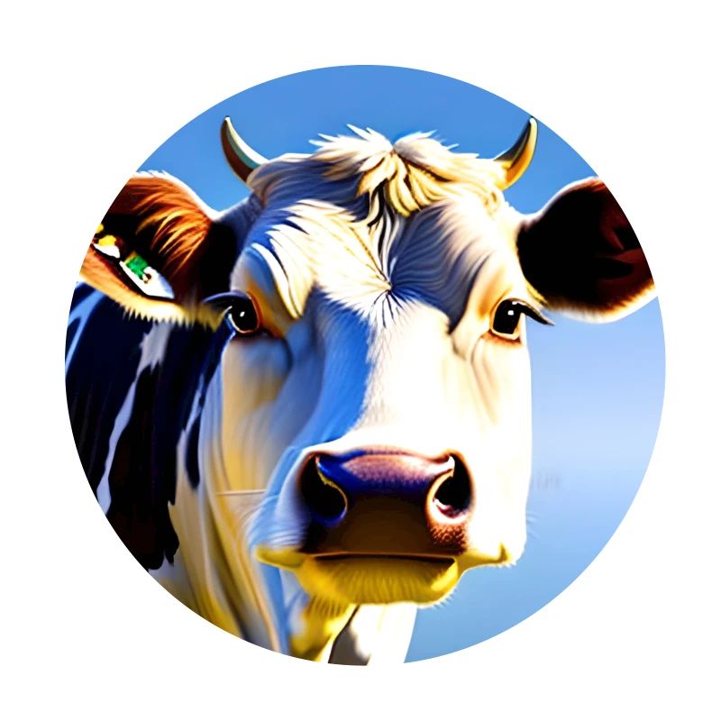 Vache avec des cornes