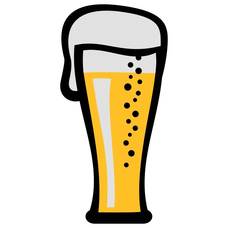 Bierglas mit kühlem Bier Geschenk