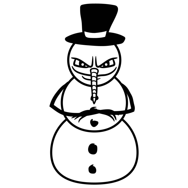 snowman cool evil winter christmas cold beautiful