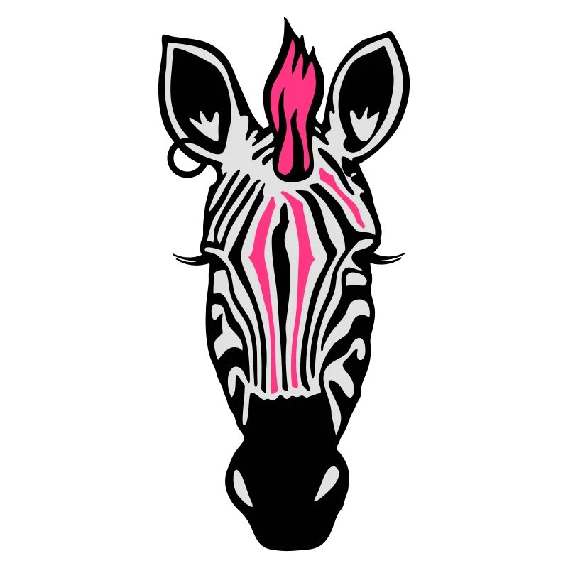 Zebra Punk with an earring