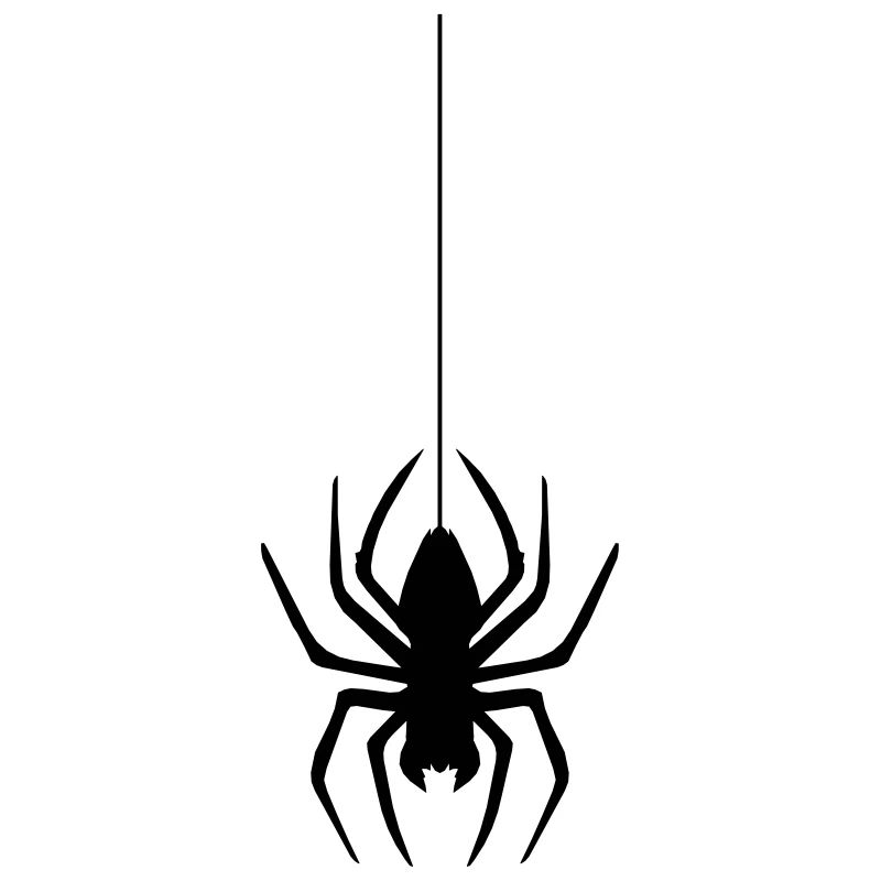abseil thread spider web spider logo design disgust