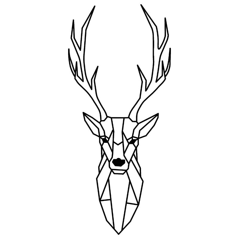 Geometrisch Wald Hirsch