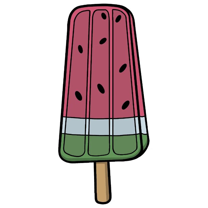 Glace à la pastèque ludique