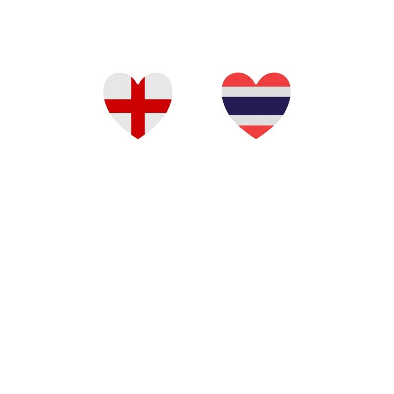 Drapeaux du drapeau thaïlandais de l’Angleterre et de la Thaïlande