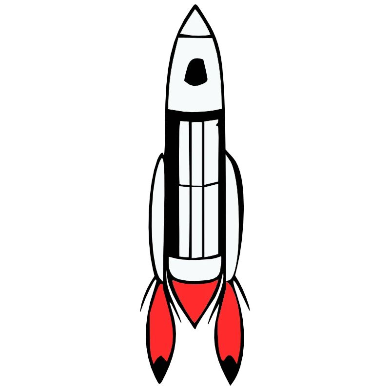 Vecteur de vol spatial spatial de fusée spatiale