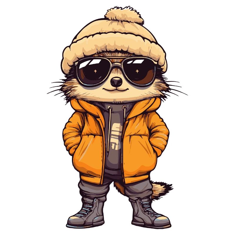 Erdmännchen Winter Comic