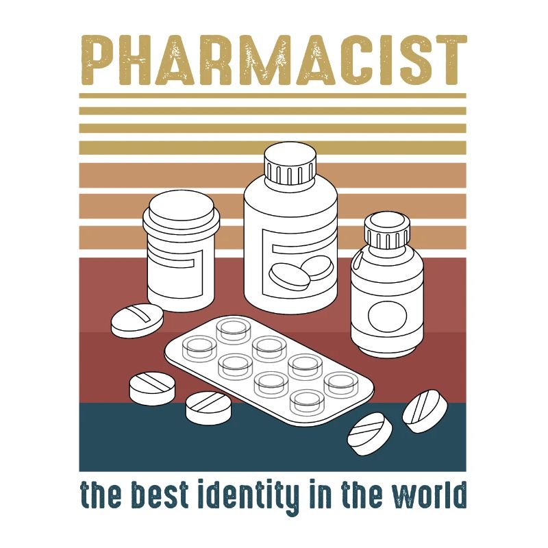 Future Vintage Retro Pharmacist Pharmacy Tech