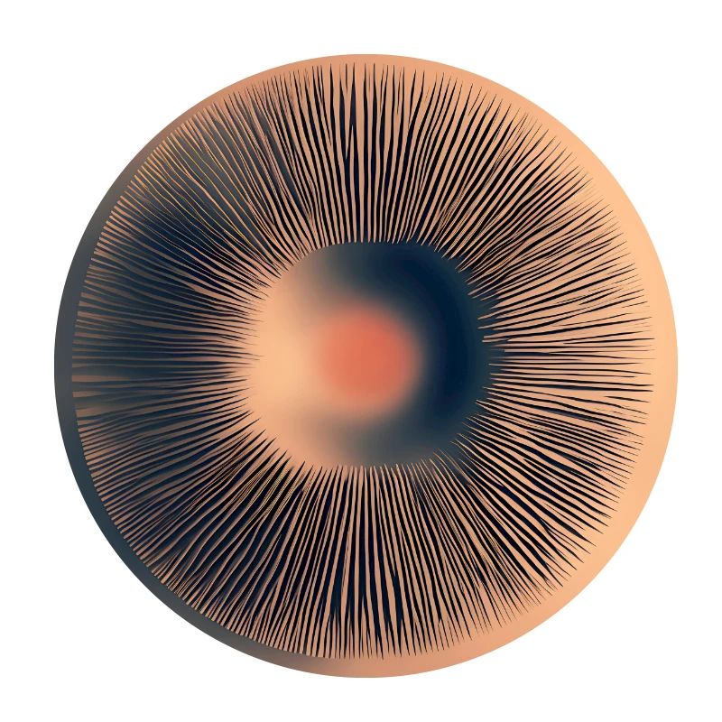 Forme abstraite, iris, structure, ronde,