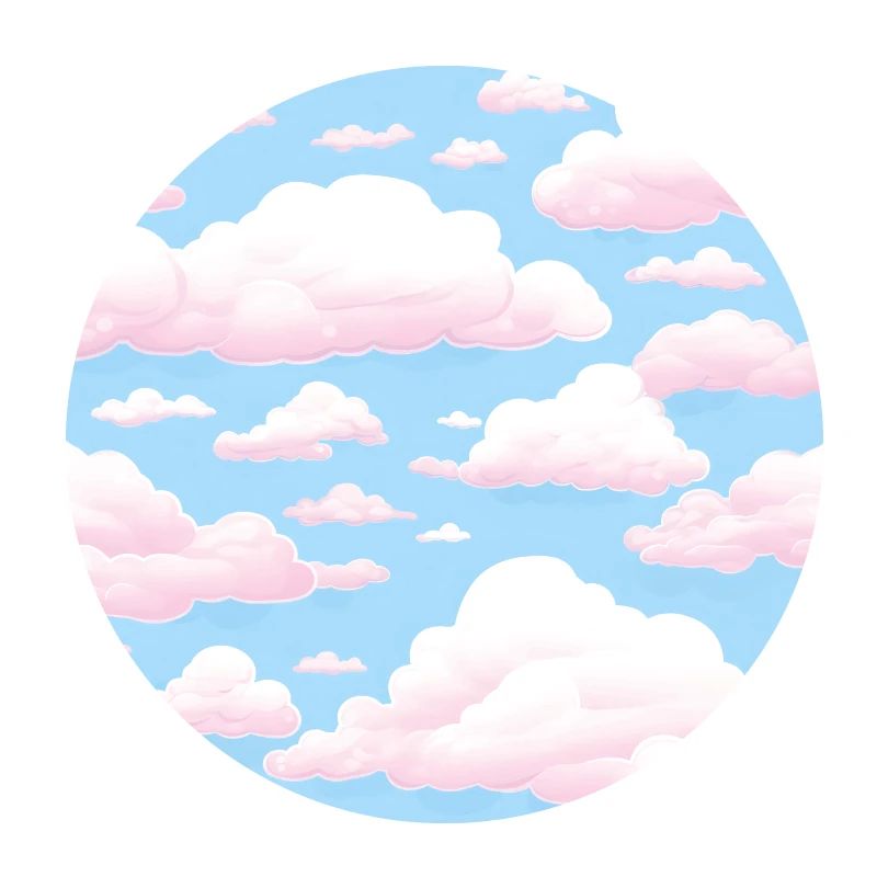 Dreamy Skies: Pastel Cloudscape Pattern