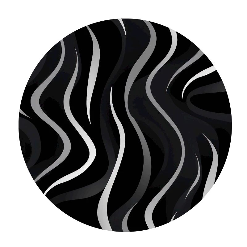 Monochrome Elegance: White Abstract Lines on Black