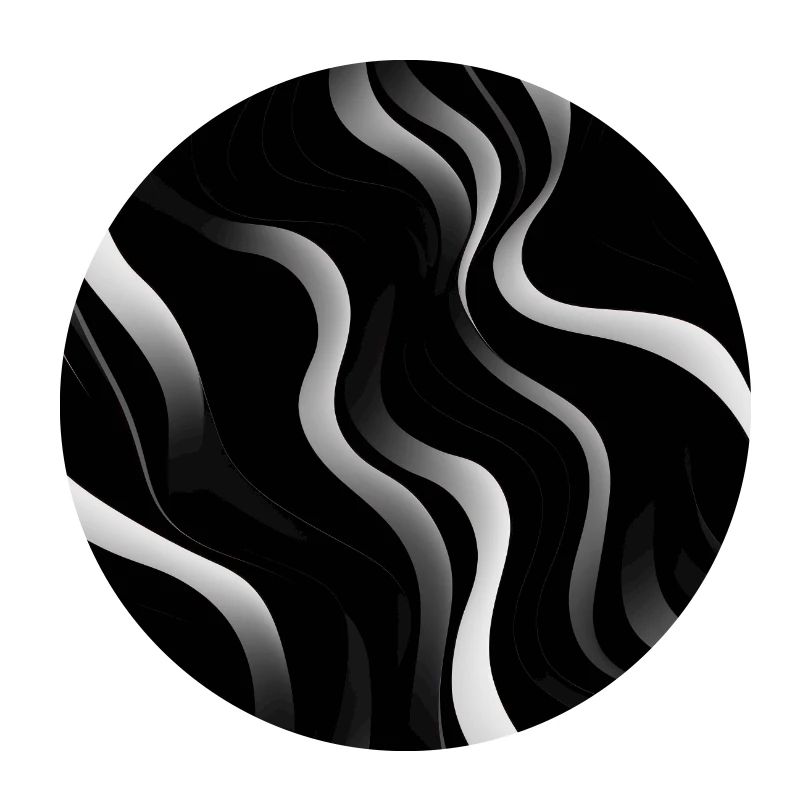 Monochrome Elegance: White Abstract Lines on Black