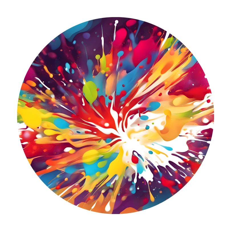 Abstract Color Explosion Pattern Texture Wallpaper