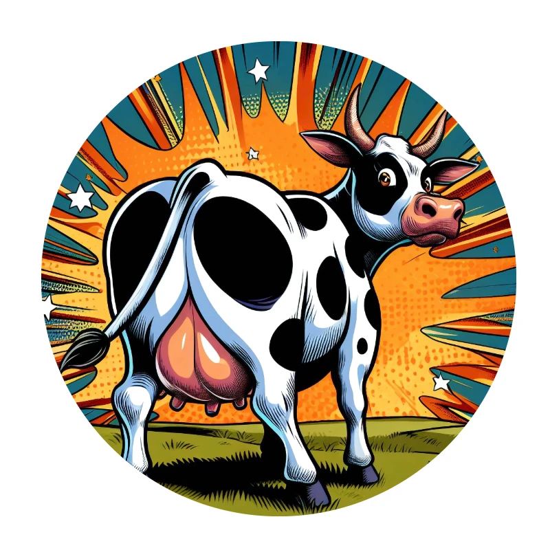Vache de derrière