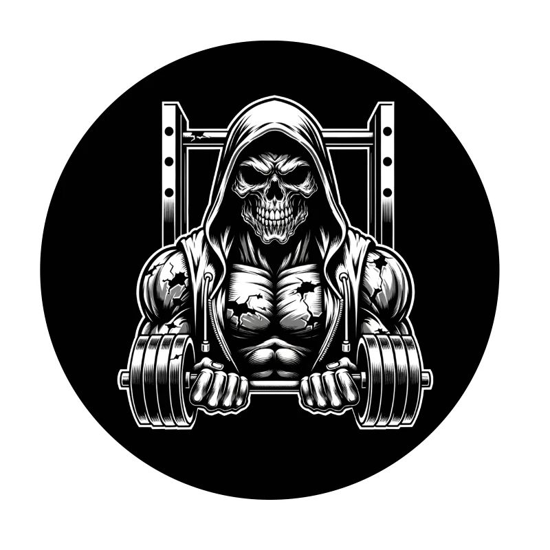 No Limit hartes Workout Skull mit Hantel