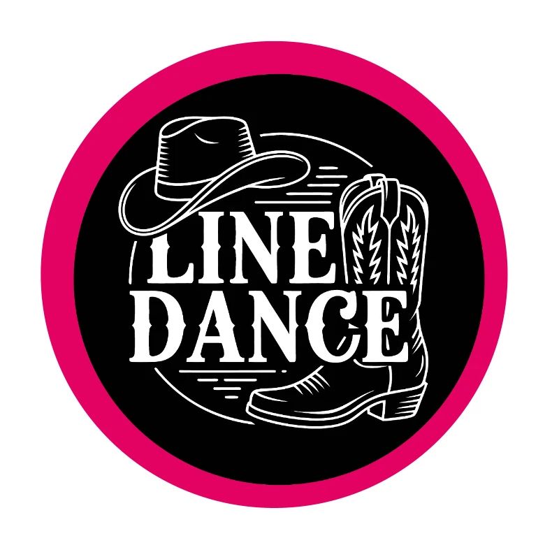 Line Dance Button Magnet Line Dance Dance Hobby
