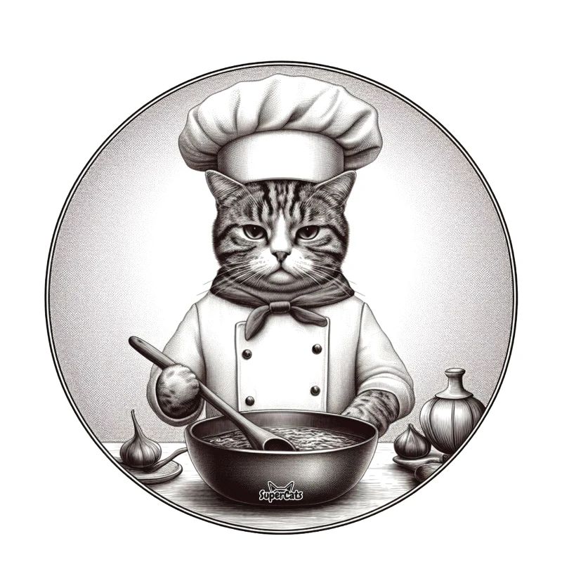 Chat cuisinier