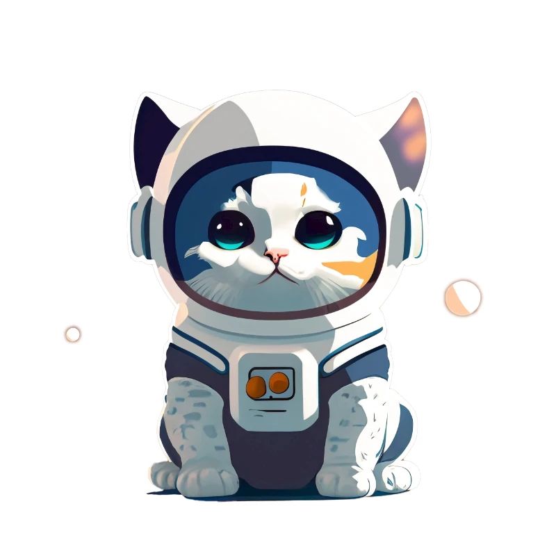 Chatstronaute mignon #4