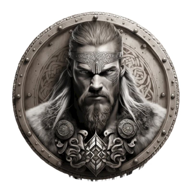 Wikinger Krieger Schildwall