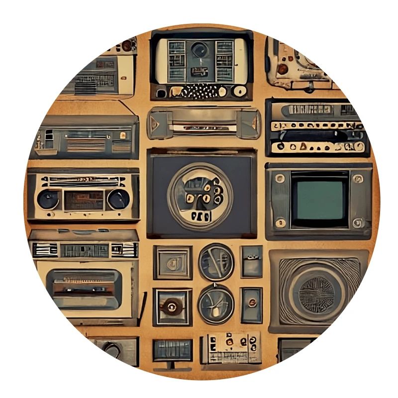 Retro electronics 80s style