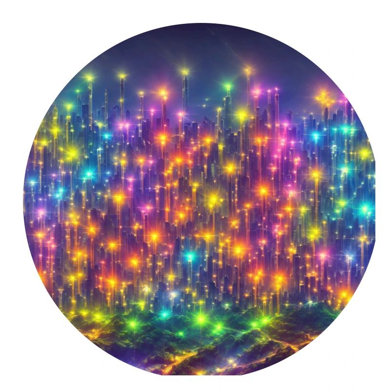 A technicolor skyline