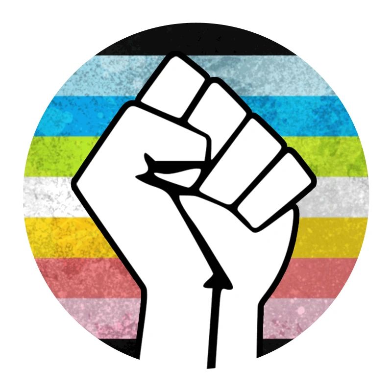 Queer Pride Faust Aufkleber