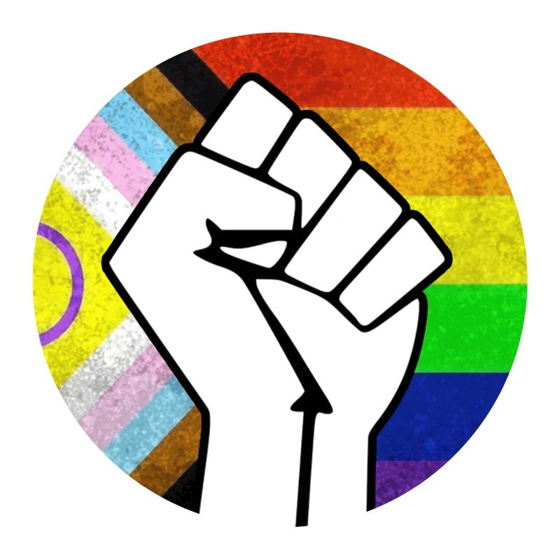 Fierté du progrès Autocollant Fierté Poing