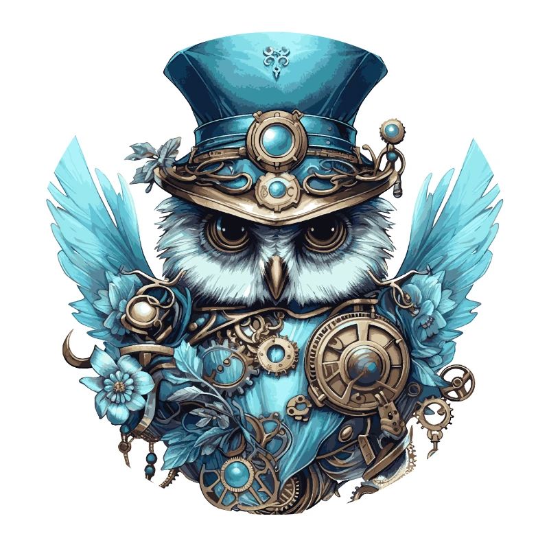 Coole Steampunk Eule