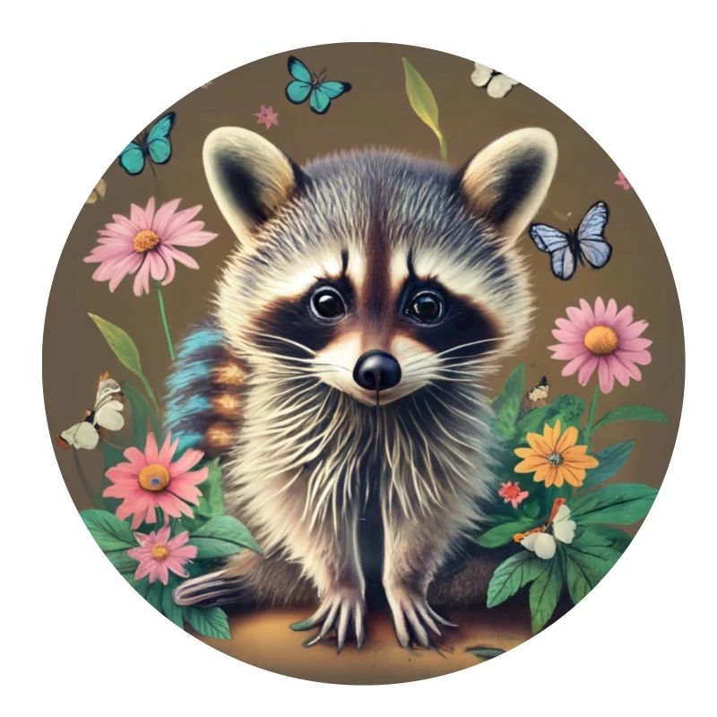 Fuchs mit Blumen