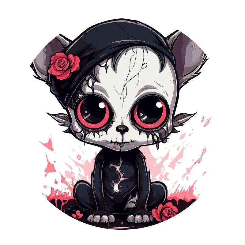 Cute Emo Gothic Kitten
