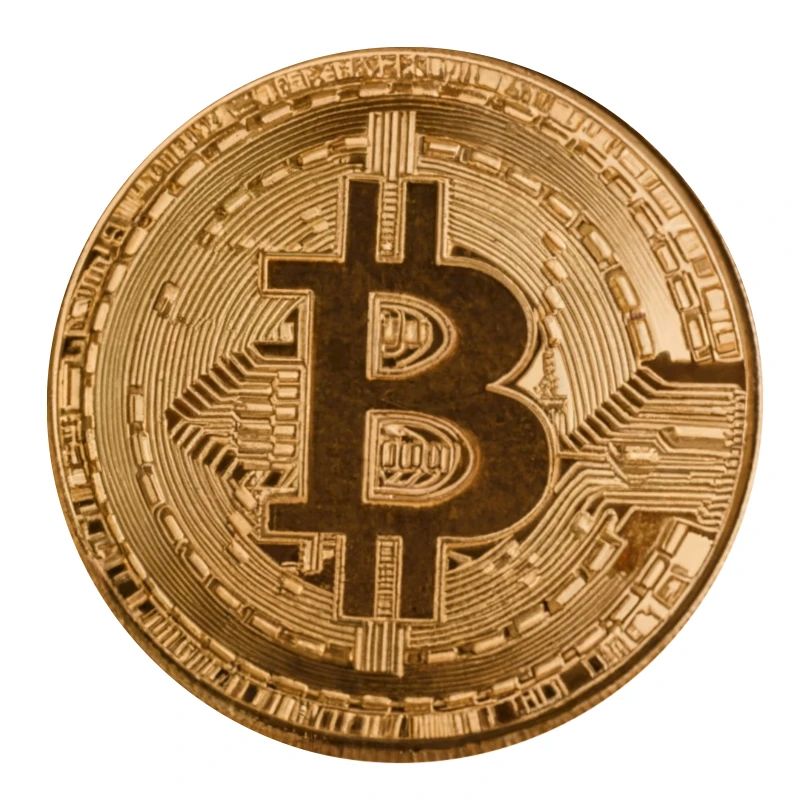 Button "BITCOIN"-Design, Logo, Aufkleber, Magnet