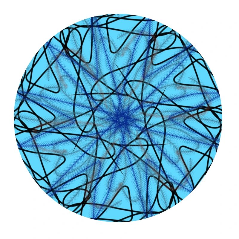 étoile bleue abstraite