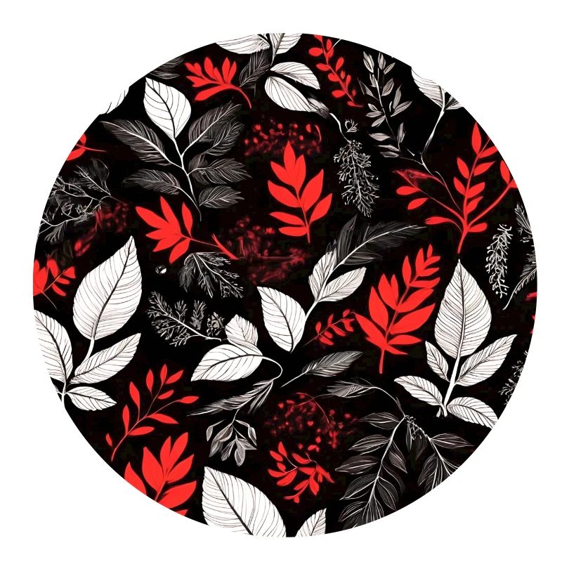 rotes Laubmuster