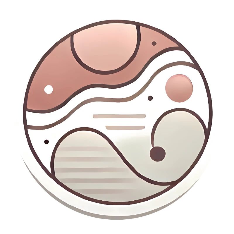 Conception minimale de badge abstrait