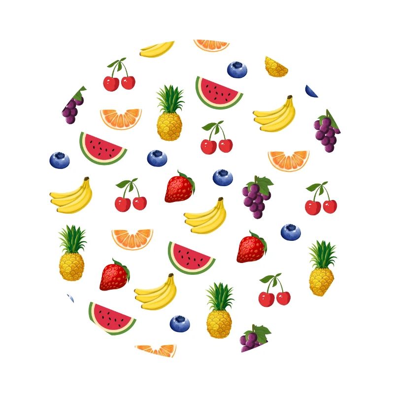 fruit pattern strawberry grape cherry pineapple