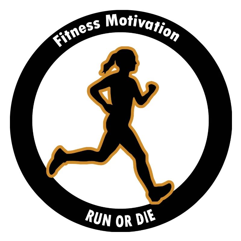 Fitness Motivation. Lauf oder Stirb