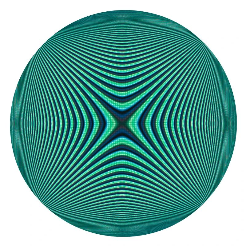 Circle with optical illusion