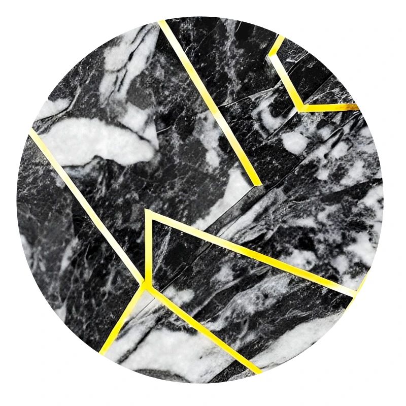 Marble Black Gold Geometric texture
