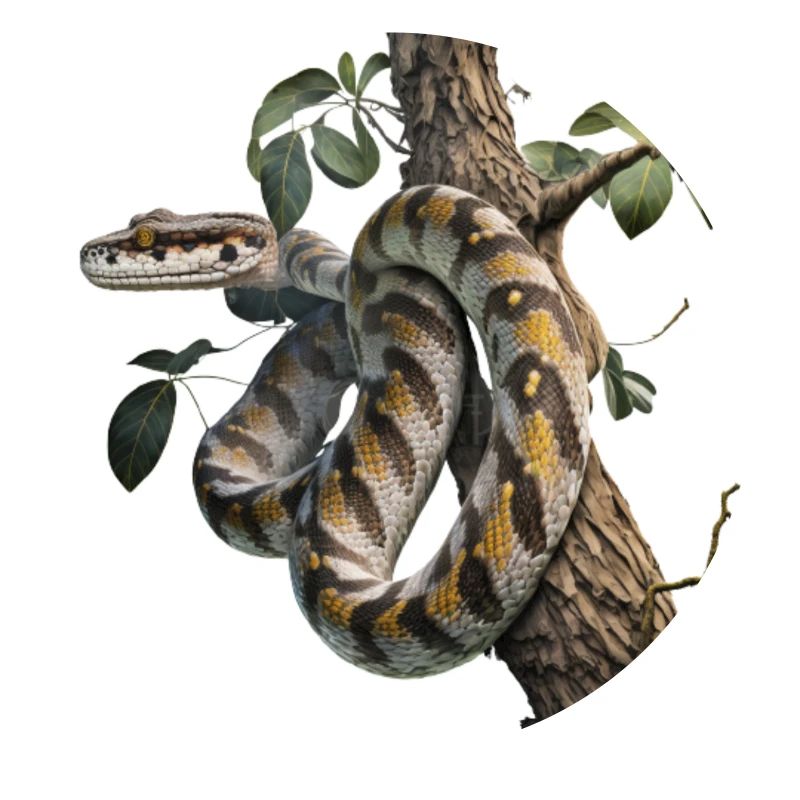 Python in the tree: A majestic animal