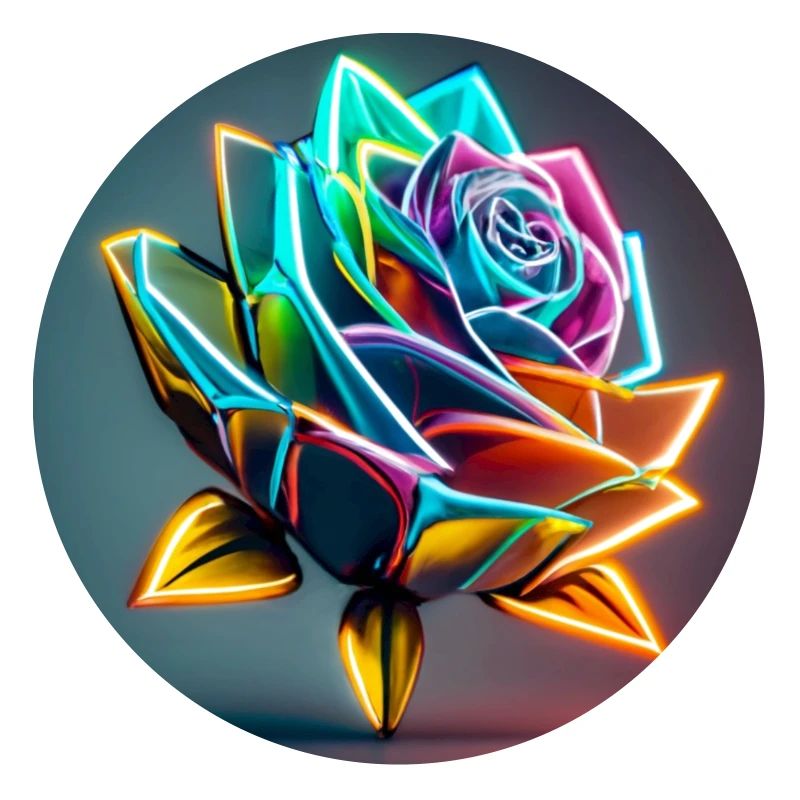 rose colorée