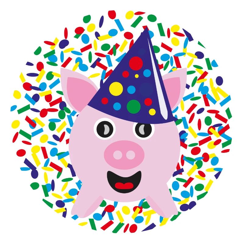 Glücksschwein zu Silvester, Neujahr oder Karneval.