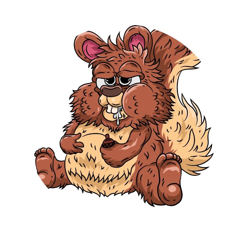 Dickes Eichhörnchen