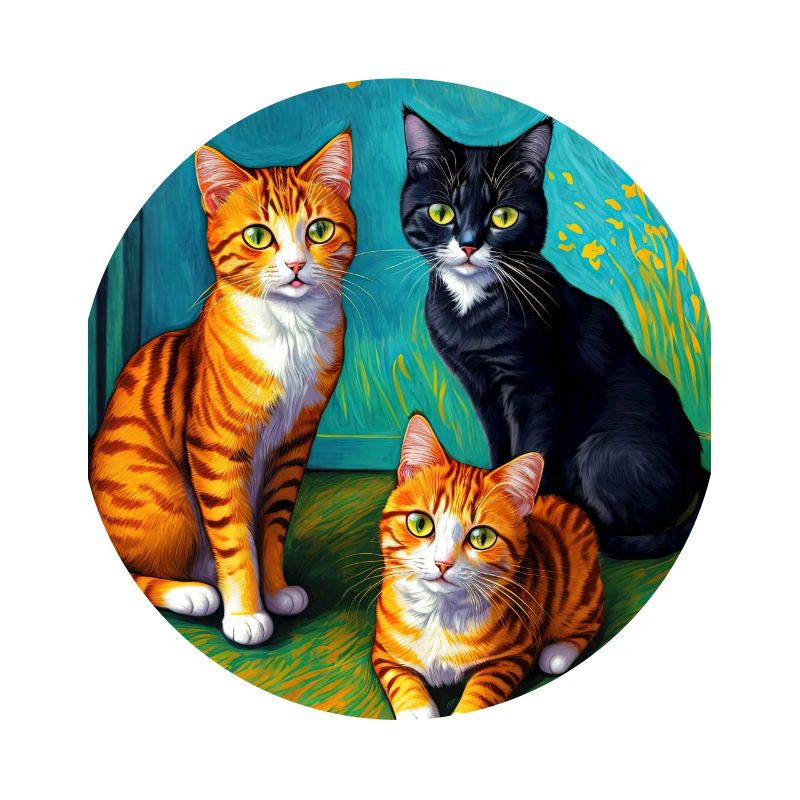 Impressionistic Cat Impressionism Cats Painting C