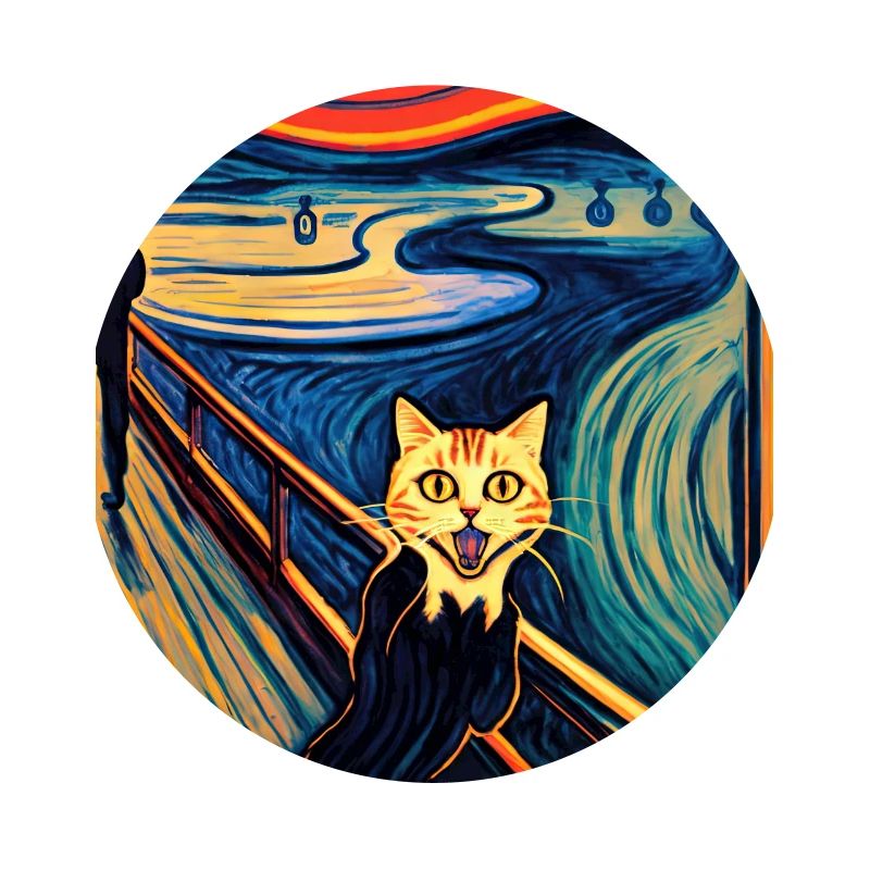 Chat impressionniste criant impressionnisme chats